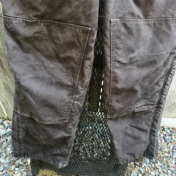 Carhartt Bib Overalls Mens 44x32 Quilt Lined Insulated Dark Navy Outdoors - Picture 4 of 7